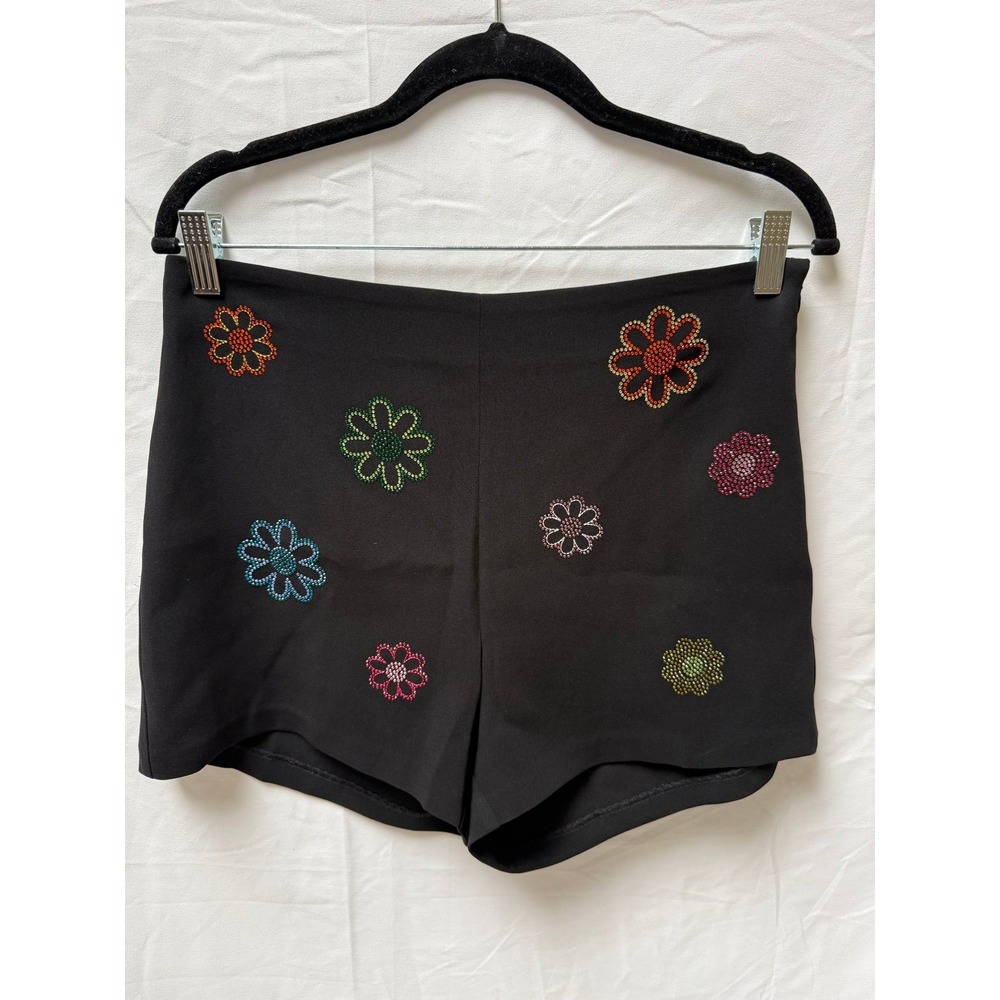 NWOT Cinq a Sept Alissa Heatset Daisies Crepe Hot Shorts